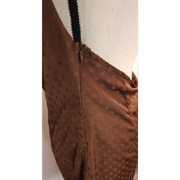 NWT Princess Polly Lenny Mini Dress Brown Polka Dot Sexy Size 8 - Picture 13 of 13